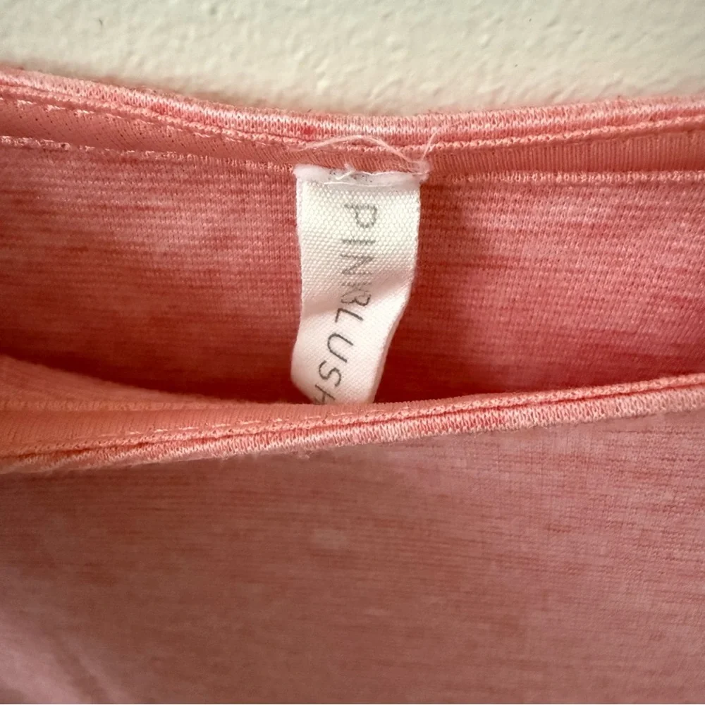 Pinkblush Soft Light Heathered Pink Contour Midi Dress - Picture 3 of 6